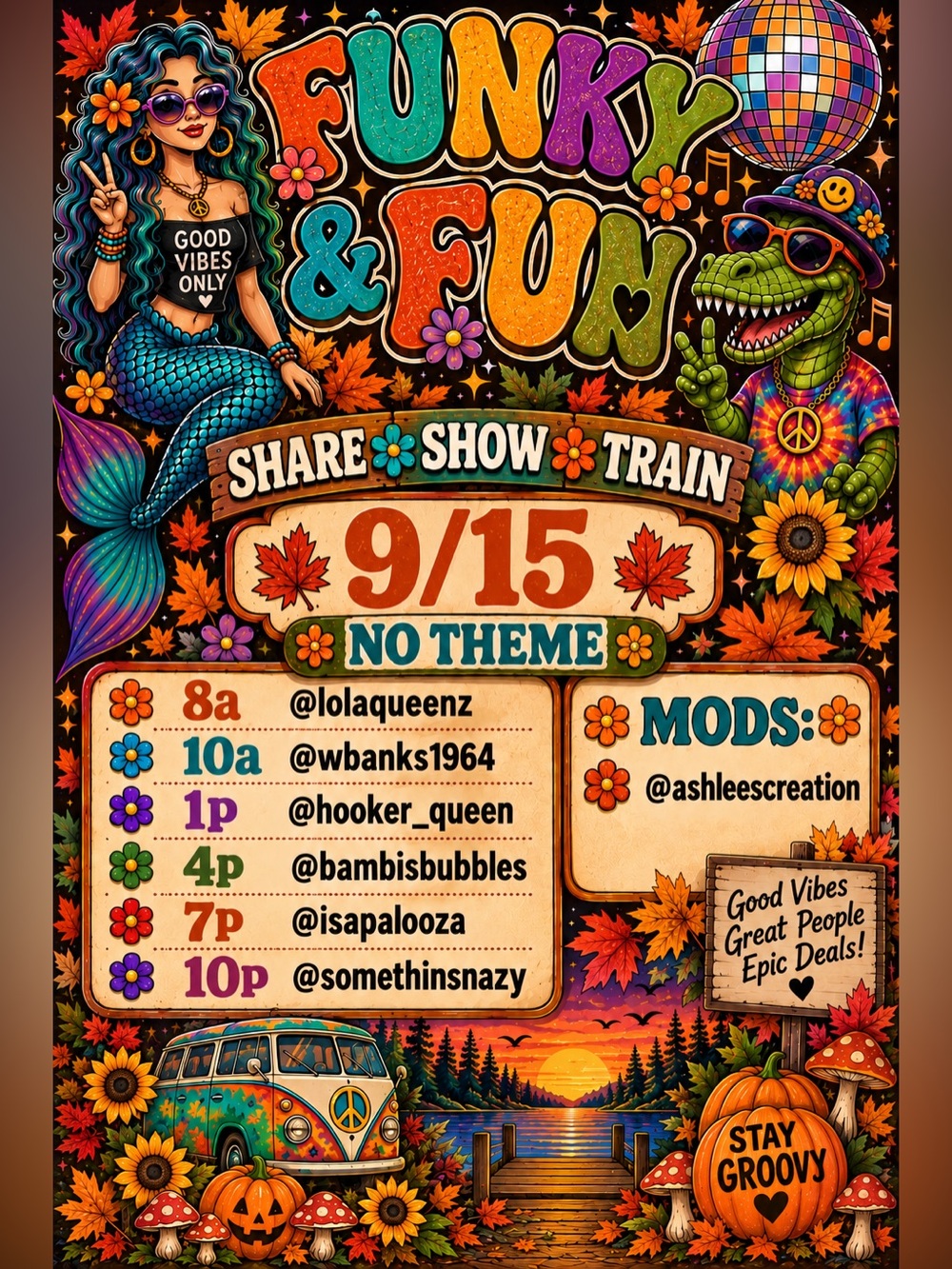 Funky & Fun Share Show Train 8AM-11:30PM or later! - Picture 1 of 17